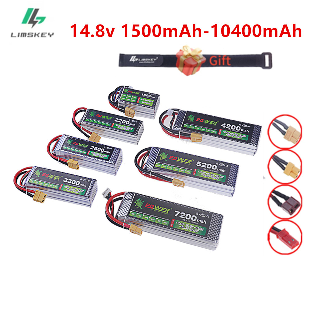 4S Lipo Battery 14.8V 6000Mah - 4s 14.8v Lipo Battery 1500mAh 1800mah