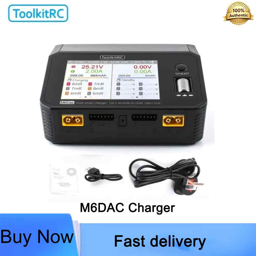 Toolkitrc M6Dac Smart Charger - ToolkitRC M6DAC Smart Balance Charger 700W