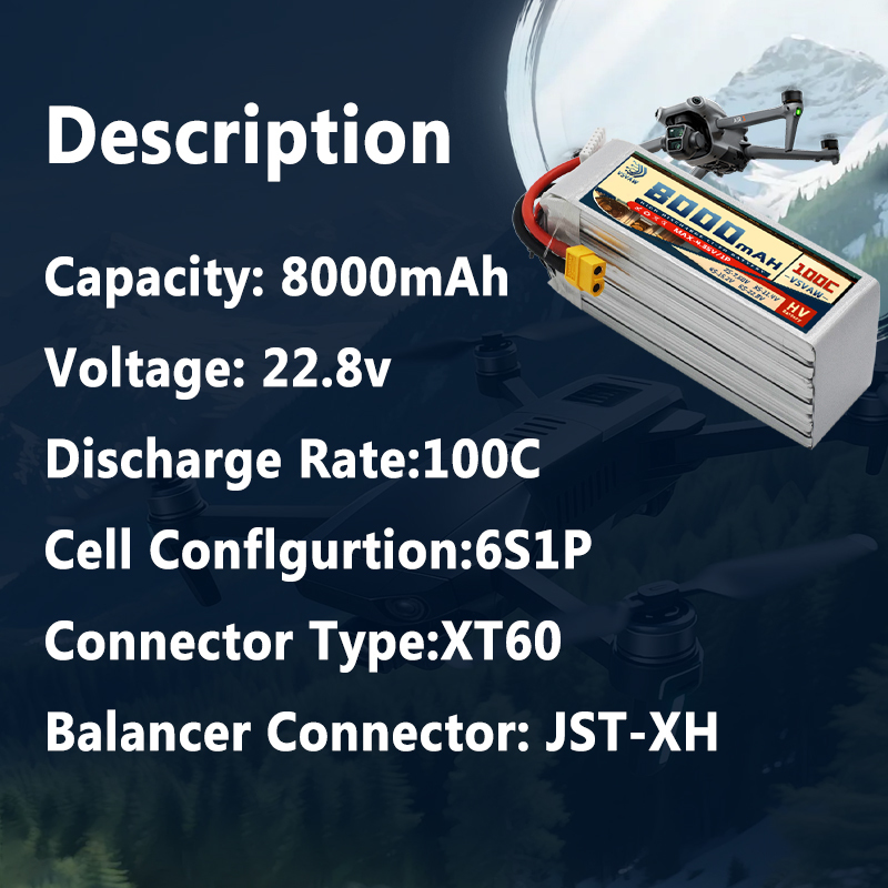 2026 New 6S 22.8V 8000mAh 100C - 6S Lipo Battery 22.2V 5000Mah review and price