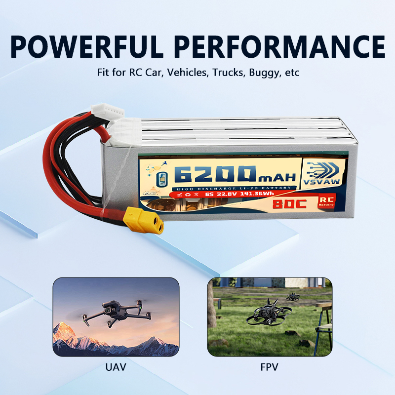 Upgraded VSVAW 6S 22.8V 80C/16 - 6S Lipo Battery 22.2V 5000Mah review and price