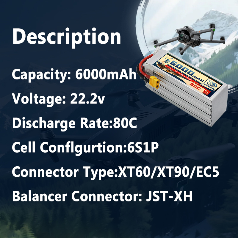 VSVAW 6S Lipo Battery 6000mAh  - 6S Lipo Battery 22.2V 5000Mah review and price