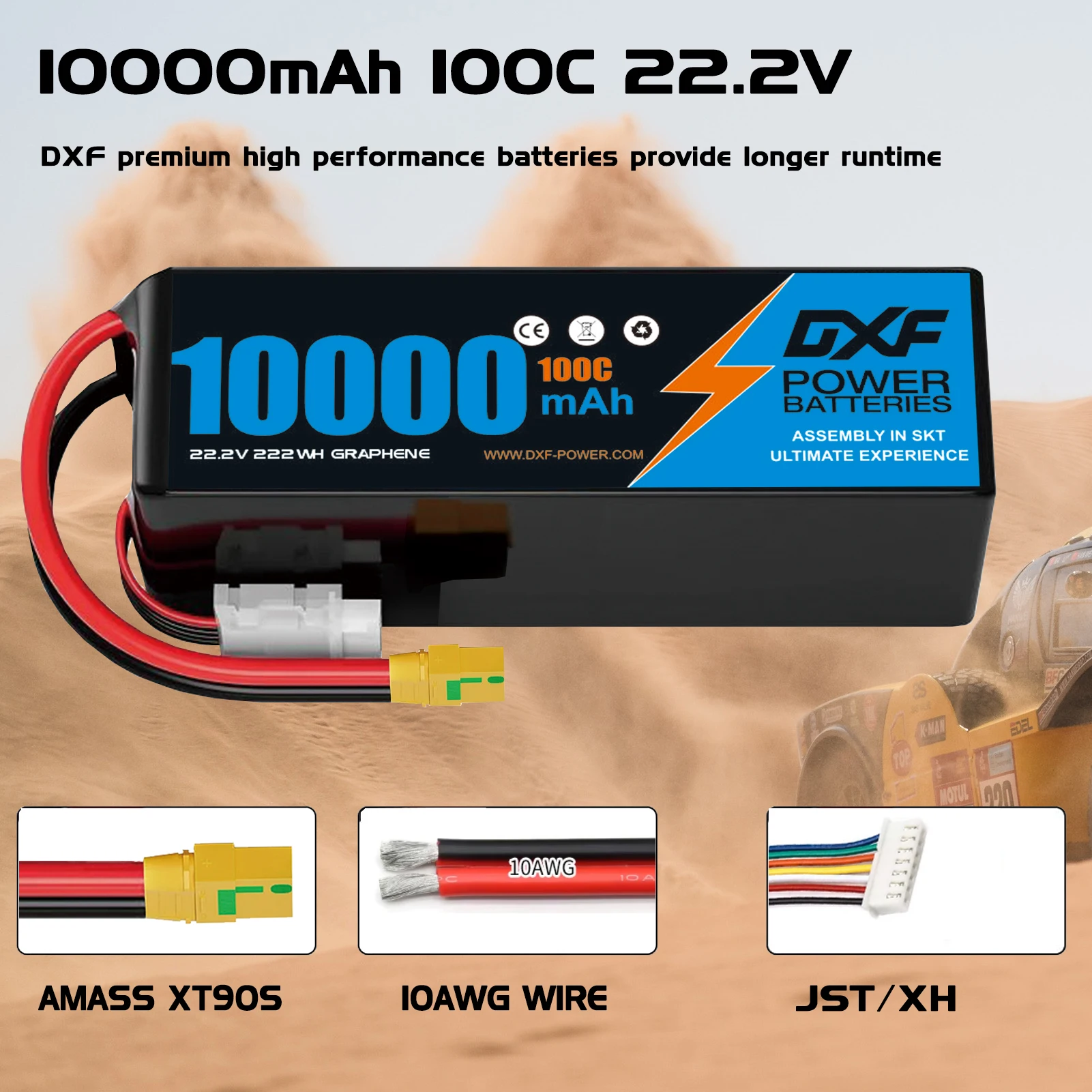 DXF Lipo Battery 6S 22.2V 100C - 6S Lipo Battery 22.2V 5000Mah review and price